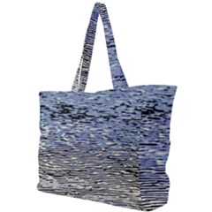 Silver Waves Flow Series 1 Simple Shoulder Bag by DimitriosArt