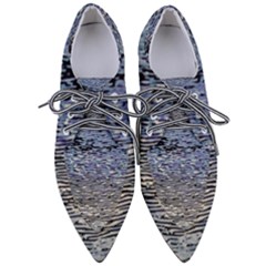 Silver Waves Flow Series 1 Pointed Oxford Shoes by DimitriosArt