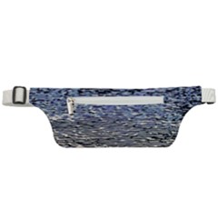 Silver Waves Flow Series 1 Active Waist Bag by DimitriosArt