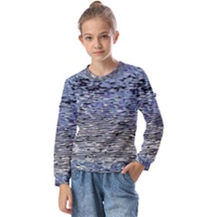 Silver Waves Flow Series 1 Kids  Long Sleeve Tee With Frill 