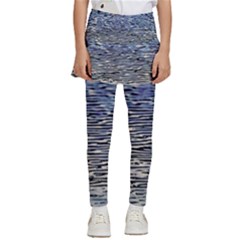 Silver Waves Flow Series 1 Kids  Skirted Pants by DimitriosArt