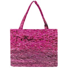 Pink  Waves Flow Series 1 Mini Tote Bag by DimitriosArt