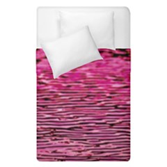 Pink  Waves Flow Series 1 Duvet Cover Double Side (single Size) by DimitriosArt