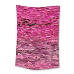 Pink  Waves Flow Series 1 Small Tapestry