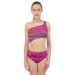 Pink  Waves Flow Series 1 Spliced Up Two Piece Swimsuit by DimitriosArt