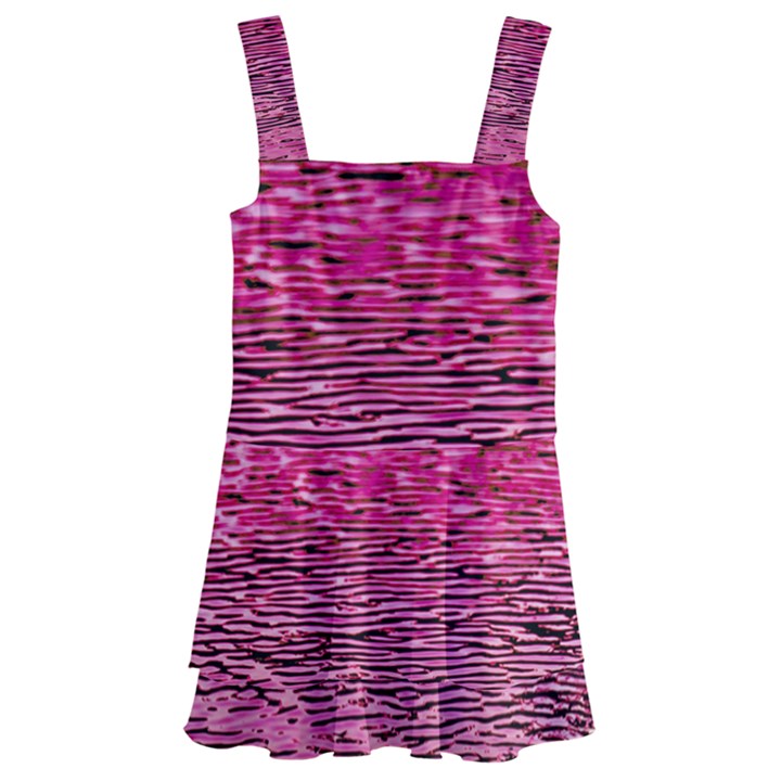 Pink  Waves Flow Series 1 Kids  Layered Skirt Swimsuit