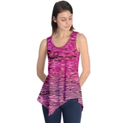 Pink  Waves Flow Series 1 Sleeveless Tunic by DimitriosArt