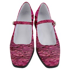 Pink  Waves Flow Series 1 Women s Mary Jane Shoes by DimitriosArt