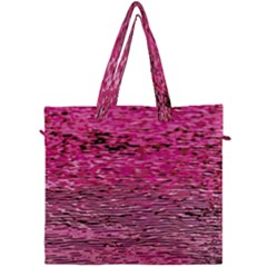 Pink  Waves Flow Series 1 Canvas Travel Bag by DimitriosArt