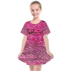 Pink  Waves Flow Series 1 Kids  Smock Dress by DimitriosArt