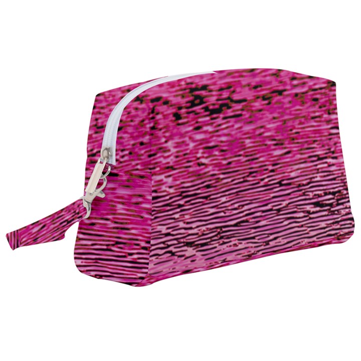 Pink  Waves Flow Series 1 Wristlet Pouch Bag (Large)