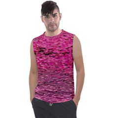 Pink  Waves Flow Series 1 Men s Regular Tank Top by DimitriosArt