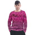 Pink  Waves Flow Series 1 Men s Long Sleeve Raglan Tee View1