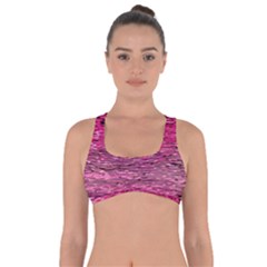 Pink  Waves Flow Series 1 Got No Strings Sports Bra by DimitriosArt