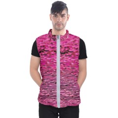 Pink  Waves Flow Series 1 Men s Puffer Vest by DimitriosArt