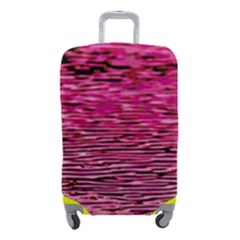 Pink  Waves Flow Series 1 Luggage Cover (small) by DimitriosArt