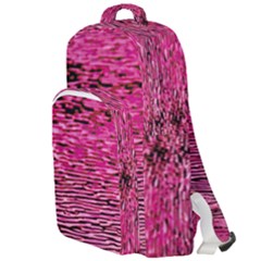 Pink  Waves Flow Series 1 Double Compartment Backpack by DimitriosArt