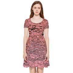 Pink  Waves Flow Series 2 Inside Out Cap Sleeve Dress by DimitriosArt