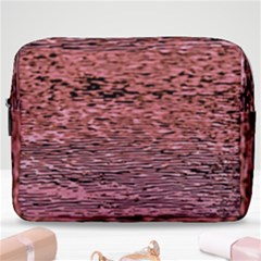 Pink  Waves Flow Series 2 Make Up Pouch (large) by DimitriosArt