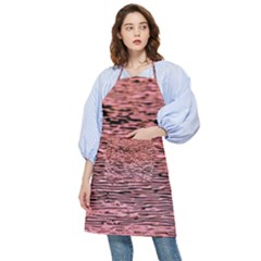 Pink  Waves Flow Series 2 Pocket Apron by DimitriosArt