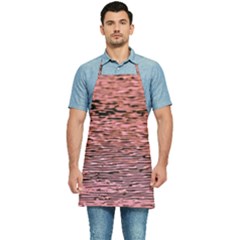 Pink  Waves Flow Series 2 Kitchen Apron by DimitriosArt