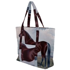 Chestnut Horse Zip Up Canvas Bag by Blush