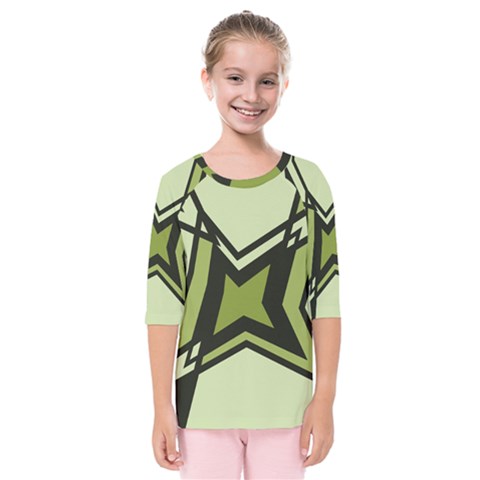 Abstract Pattern Geometric Backgrounds   Kids  Quarter Sleeve Raglan Tee by Eskimos