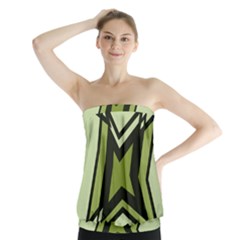 Abstract Pattern Geometric Backgrounds   Strapless Top