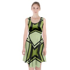 Abstract Pattern Geometric Backgrounds   Racerback Midi Dress