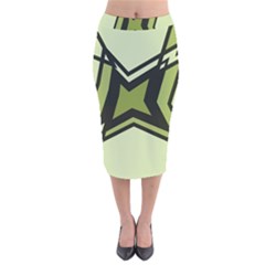 Abstract Pattern Geometric Backgrounds   Velvet Midi Pencil Skirt by Eskimos