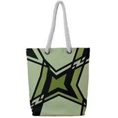 Abstract Pattern Geometric Backgrounds   Full Print Rope Handle Tote (small) by Eskimos