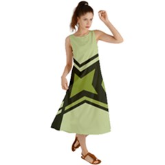 Abstract Pattern Geometric Backgrounds   Summer Maxi Dress