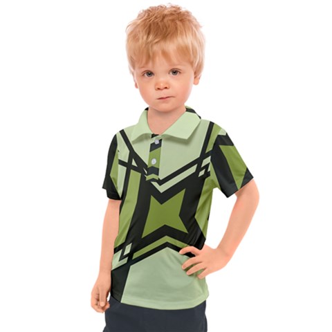 Abstract Pattern Geometric Backgrounds   Kids  Polo Tee by Eskimos