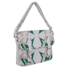 Abstract Pattern Geometric Backgrounds   Buckle Messenger Bag by Eskimos