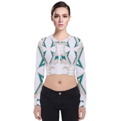 Abstract Pattern Geometric Backgrounds   Long Sleeve Zip Up Bomber Jacket by Eskimos