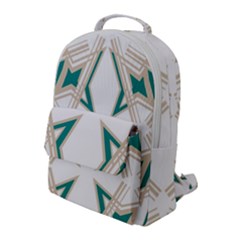 Abstract Pattern Geometric Backgrounds   Flap Pocket Backpack (large) by Eskimos