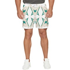 Abstract Pattern Geometric Backgrounds   Men s Runner Shorts