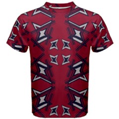 Abstract Pattern Geometric Backgrounds   Men s Cotton Tee by Eskimos