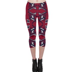 Abstract Pattern Geometric Backgrounds   Capri Leggings  by Eskimos