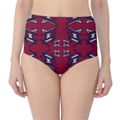 Abstract Pattern Geometric Backgrounds   Classic High-waist Bikini Bottoms by Eskimos