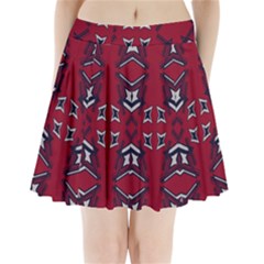 Abstract Pattern Geometric Backgrounds   Pleated Mini Skirt by Eskimos