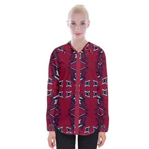 Abstract Pattern Geometric Backgrounds   Womens Long Sleeve Shirt by Eskimos