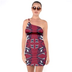 Abstract Pattern Geometric Backgrounds   One Soulder Bodycon Dress by Eskimos