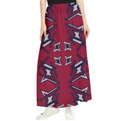 Abstract Pattern Geometric Backgrounds   Maxi Chiffon Skirt