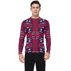 Abstract Pattern Geometric Backgrounds   Men s Long Sleeve Rash Guard