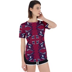 Abstract Pattern Geometric Backgrounds   Perpetual Short Sleeve T-shirt