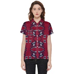 Abstract Pattern Geometric Backgrounds   Short Sleeve Pocket Shirt