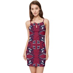 Abstract Pattern Geometric Backgrounds   Summer Tie Front Dress