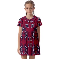 Abstract Pattern Geometric Backgrounds   Kids  Asymmetric Collar Dress by Eskimos