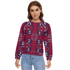 Abstract Pattern Geometric Backgrounds   Women s Long Sleeve Raglan Tee